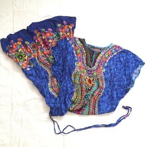Vibrant Vintage Kaftan / Cover Up